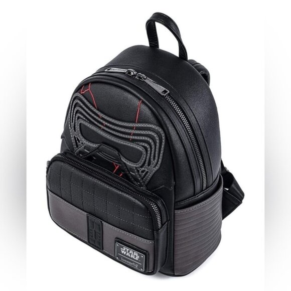 Loungefly Star Wars Dark Side Kylo Ren Black Backpack NWT